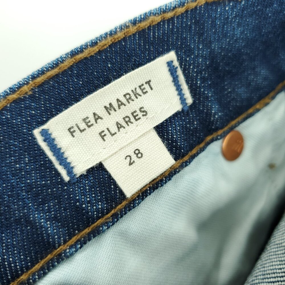 Madewell Indigo Wide Leg Jeans - Picture 3 of 16